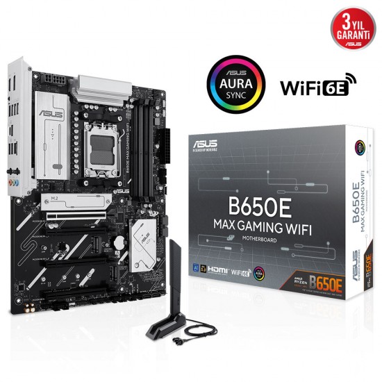 ASUS B850M MAX GAMING WIFI6 DDR5 HDMI DP PCIE 5.0 AM5 mATX