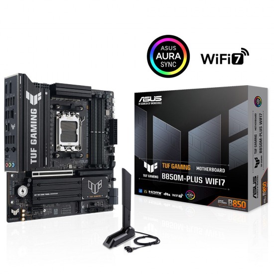 ASUS TUF GAMING B850M-PLUS WIFI7 DDR5 HDMI DP-TYPEC PCIE 5.0 AM5 mATX