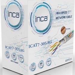 INCA 305metre CAT7 S-FTP 23AWG Saf Bakır LSZH Kablo ICAT7-305AG