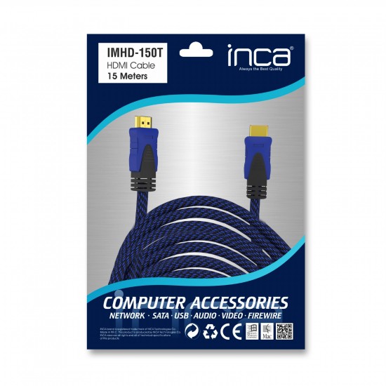 INCA 15metre  IMHD-150T HDMI Görüntü Kablosu Gold 1.4v 4K