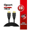 QPORT 5metre Q-HDMI52 HDMI Kablo 3D Gold 2.0V 4K 60HZ