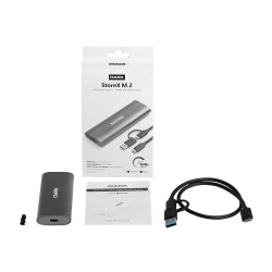 DARK Type-C DK-AC-DSEM4 NVMe M2 Alüminyum Harddisk Kutusu Siyah