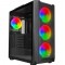 POWERBOOST VK-W001B Gaming Mid-Tower PC Kasası Siyah 360mm Soğutma Desteği