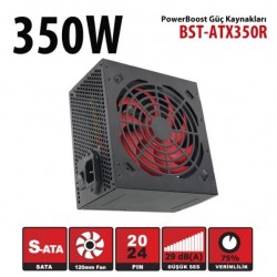 POWERBOOST 350W BST-ATX350R 12cm Fanlı Power Supply