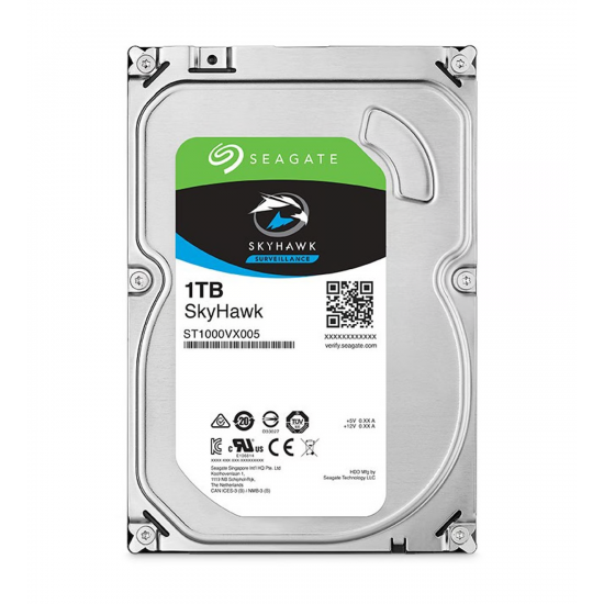 SEAGATE 1TB 3.5" SKYHAWK ST1000VX005 5900 RPM 64MB SATA-3 Güvenlik Diski