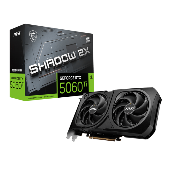 MSI RTX5060TI 16GB SHADOW 2X OC GDDR7 128bit HDMI DP PCIe 5.0