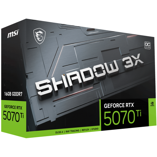 MSI RTX5070TI 16GB SHADOW 3X OC 16G GDDR7 256bit HDMI DP PCIe 5.0