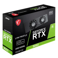 MSI 6GB RTX3050 LP E 6G OC GDDR6 96bit HDMI DP PCIe 4.0 Low Profile