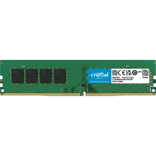 CRUCIAL 32GB DDR4 3200MHZ CL22 PC RAM VALUE CT32G4DFD832A