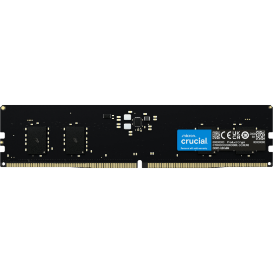 CRUCIAL 8GB DDR5 4800MHZ CL40 PC RAM VALUE CT8G48C40U5