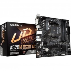 GIGABYTE A520M-DS3H DDR4 M2 PCIe NVME HDMI DVI DP PCIe 16X v3.0 AM4 mATX