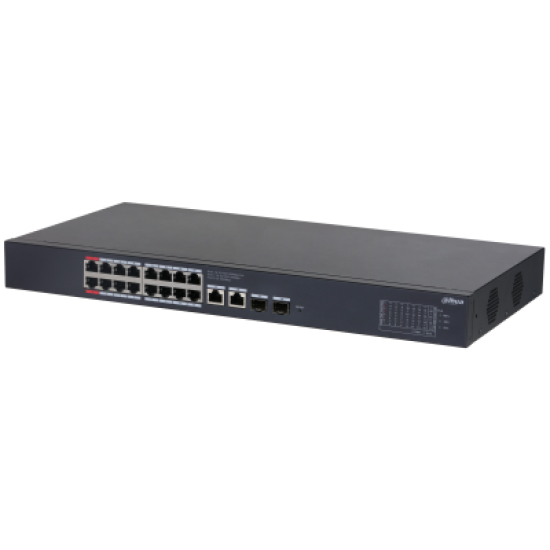 DAHUA 16port PoE 240w 2-SFP 2-Uplink Gigabit Cloud Yönetilebilir Switch CS4220-16GT-240