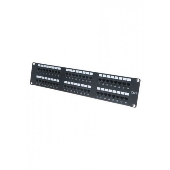 ODS 2U 48port Cat6 Utp Bakır Patch Panel Dolu Takım