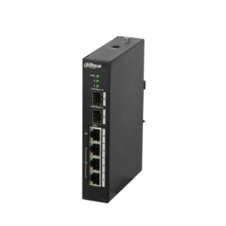 DAHUA 4port PoE 96w 2-SFP 10/100 Yönetilemez Endüstriyel Switch PFS3206-4P-96