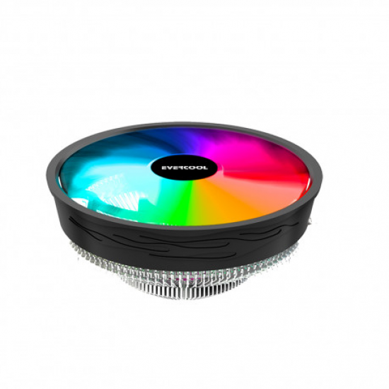 EVERCOOL 120mm CS-02 Rainbow Hava Soğutmalı AM5-1700p İşlemci Fanı