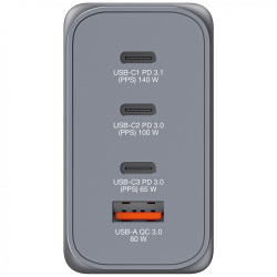 VERBATIM GNC-240 240W GaN Duvar Şarj Cihazı 4-Bağlantı