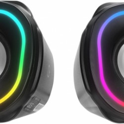 MIKADO MD-180 2.0 3W*2 Beyaz RGB Aydınlatmalı USB + 3.5mm USB 5V Speaker Hoparlör