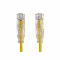 AGER 0.15metre CAT6 Utp Slim AWG28 AC-602-0015/Y Sarı LSZH Patch Kablo (10'lu Paket)