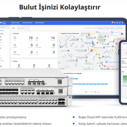 RUIJIE 48port 370w PoE 4-SFP+ 10GE Gigabit Yönetilebilir Switch RG-NBS3200-48GT4XS-P