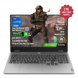 LENOVO 15.6" CORE i7 13650HX 44GB DDR5 RAM- 2TB M2 NVME 8GB RTX5060 FDOS / LOQ 15IRX10 83JE00J5TR (54107)