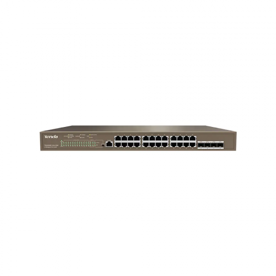 TENDA 24port PoE 410w 4-SFP Gigabit Yönetilebilir Switch TEG5328P-24-410W