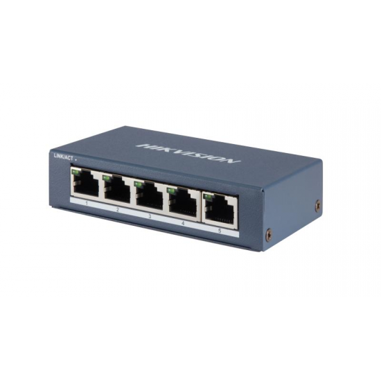 HIKVISION 5port DS-3E0505-E GIGABIT Yönetilemez Switch Masaüstü