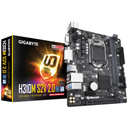 GIGABYTE H310M-S2V 2.0 DDR4 SATA3 DVI PCIe 16X v3.0 1151p v2 mATX