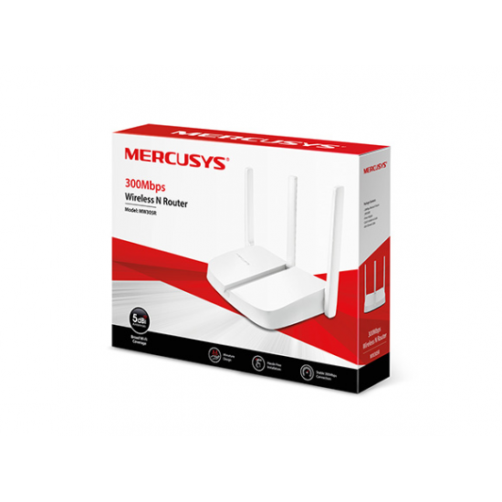 MERCUSYS MW305R 300mbps N300 2.4GHZ EV Ofis Tipi Access Point Router 3x 5dbi sabit anten