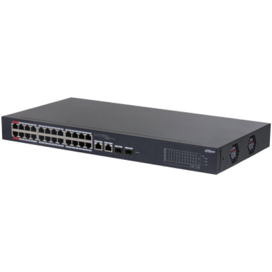 DAHUA 24port PoE 375w 2-SFP Gigabit Combo Cloud Yönetilebilir Switch CS4226-24ET-375