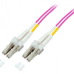 HCS 2m MM LC-LC 50/125µ LSZH Duplex OM4 Fiber Optik Patch Kablo