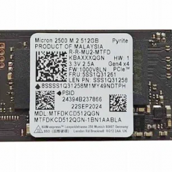 MICRON 512GB 2500 MTFDKCD512QGN 4200-2000MB/s 2242 M2 NVME GEN4 Disk Kutusuz