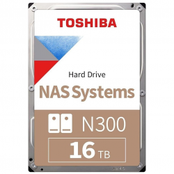 TOSHIBA 16TB N300 HDWG51GUZSVA 7200 RPM 512MB SATA-3 NAS Diski