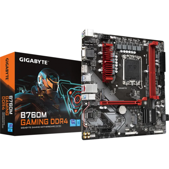 GIGABYTE B760M GAMING DDR4 HDMI-DP TYPEC PCIE 4.0 1700p mATX