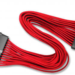 DEEPCOOL EC300-24P-RD 18AWG fiber 300mm Standart ATX PS2 güç kaynağı uzatma kablosu yüksek kaliteli