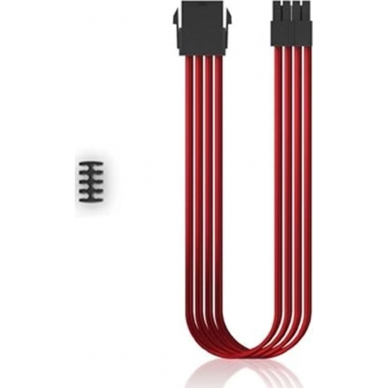 DEEPCOOL EC300-CPU8P-RD Standart ATX PS2 güç kaynağı uzatma kablosu yüksek kaliteli 18AWG fiber 300mm