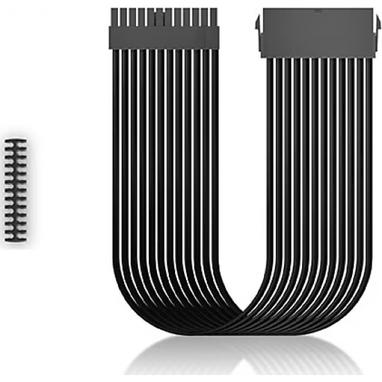 DEEPCOOL EC300-24P-BK 24-Pin ATX Örgülü Güç Kaynağı Uzatma Kablosu (Siyah)