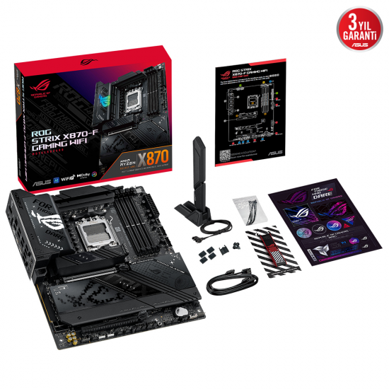 ASUS ROG STRIX X870-F GAMING WIFI7 DDR5 HDMI-DP TYPEC PCIE 5.0 AM5 ATX