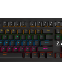 MSI GG FORCE GK300 Red Mekanik Red Swicth Rgb Gaming Klavye
