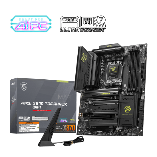 MSI MAG X870 TOMAHAWK WIFI-7 DDR5 HDMI DP PCIe 16X v5.0 AM5 ATX