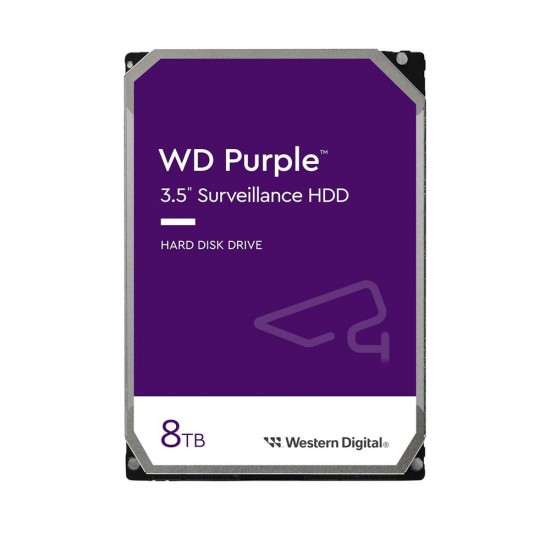 WD 3.5" 8TB PURPLE WD85PURZ 5640 RPM 256MB SATA-3 Güvenlik Diski