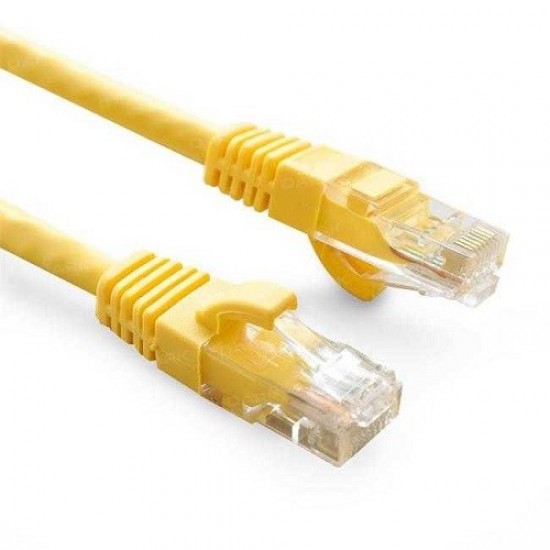 ODS 1metre CAT6 Utp LSZH Saf Bakır Sarı Patch Kablo (10'lu Paket)