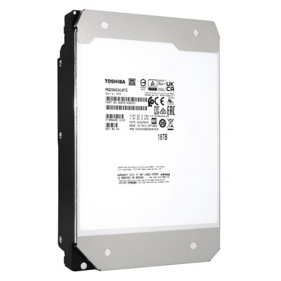 TOSHIBA 3.5" 18TB MG09 MG09ACA18TE 7200 RPM 512MB SATA-3 NAS ve Güvenlik Diski