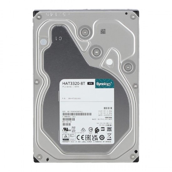 SYNOLOGY 8TB 3.5" HAT3320-8T 7200 RPM 512MB SATA-3 NAS Diski