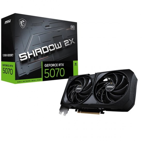 MSI RTX5070 12GB SHADOW 2X OC 12G GDDR7 256 Bit HDMI DP PCIe 5.0