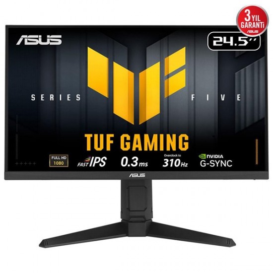ASUS 24.5" FAST IPS TUF GAMING VG259QMRL5A 0.3MS 310Hz HDMI-DP Gaming Monitör (1920 X 1080)