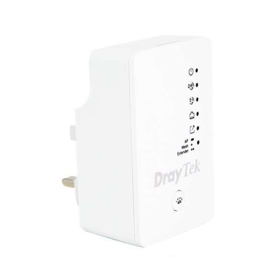 DRAYTEK Vigor AP802 AC1200 Dual Band Mesafe Genişletici EV Ofis Tipi Priz Tip