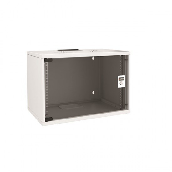 AGER 9U 600x600mm Duvar Tipi Beyaz Kabinet Demonte FLAT AG-AF09U6060B1-CBAA-A-D1