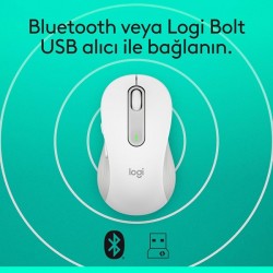 LOGITECH M650 Kablosuz Beyaz Mouse 910-006238