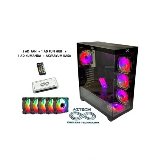 AZTECH AZT101 B Gaming Mid-Tower PC Kasası