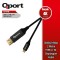 QPORT 2metre Q-THD TYPE-C - DP Çevirici Kablo Siyah 4K